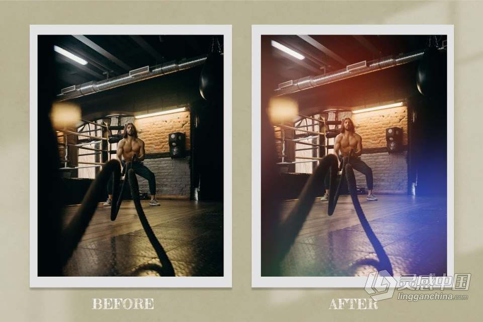 53张镜头光晕散景耀斑霓虹辉光光效照片叠加素材 Film Light Overlays Digital Bokeh  灵感中国网 www.lingganchina.com