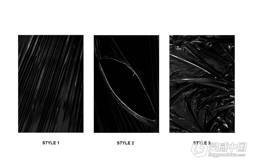 50张透明薄膜保鲜膜塑料膜纹理背景设计后期合成素材 50+ Plastic Wrap Texture Background  灵感中国网 www.lingganchina.com