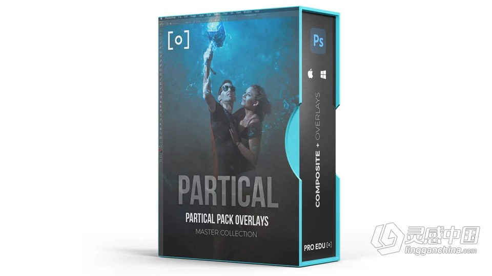 100种摄影后期修图合成独特的粒子砂砾特效叠加素材包 PROEDU – Particle Pack Overlays  灵感中国网 www.lingganchina.com