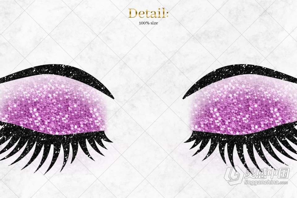 24张高品质彩色睫毛闪光魅力眼睫毛剪贴PNG图片素材 Eyes Clipart, Glitter Eyelashes Clip Art  灵感中国社区 www.lingganchina.com