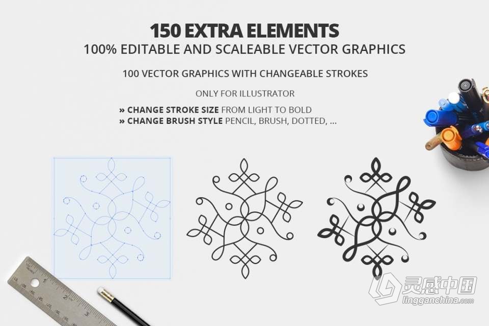 1200+矢量LOGO徽标企业店面标志设计素材多合一工具包 All in One Logo Creation Kit  灵感中国网 www.lingganchina.com