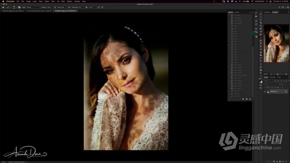 Amanda Diaz浪漫复古婚纱摄影大师班视频课程  灵感中国网 www.lingganchina.com