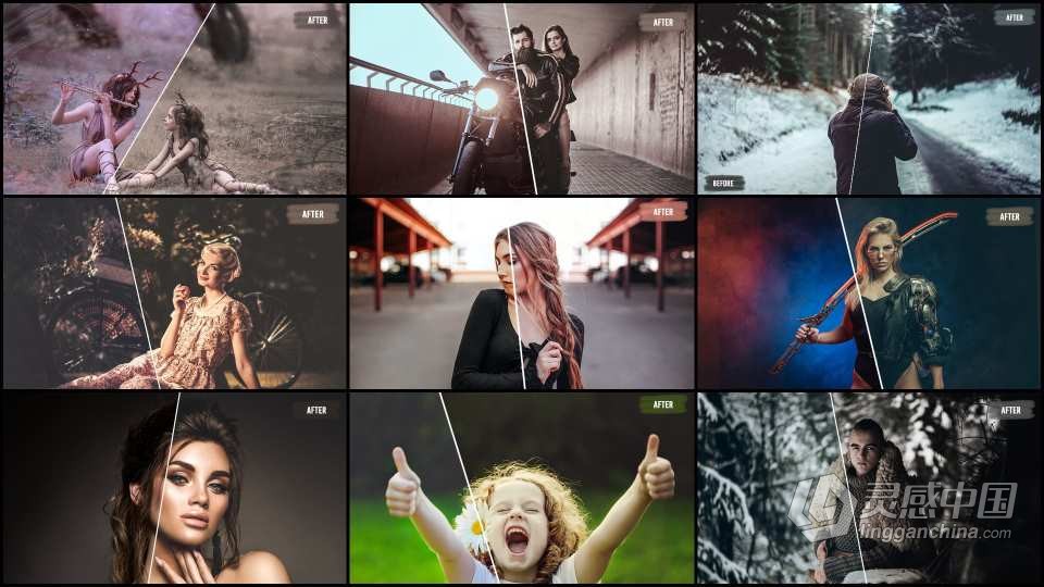 2000款华丽多样化电影级风格化调色LUT预设包合集 2000 Filmmaking LUTs and Presets Bundle  灵感中国网 www.lingganchina.com