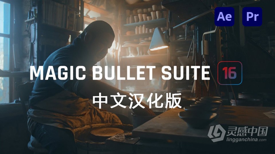 红巨人降噪磨皮美颜调色插件套装AE/PR插件 Magic Bullet Suite v16.1.0 汉化中文版 支持Win/Mac  灵感中国网 www.lingganchina.com