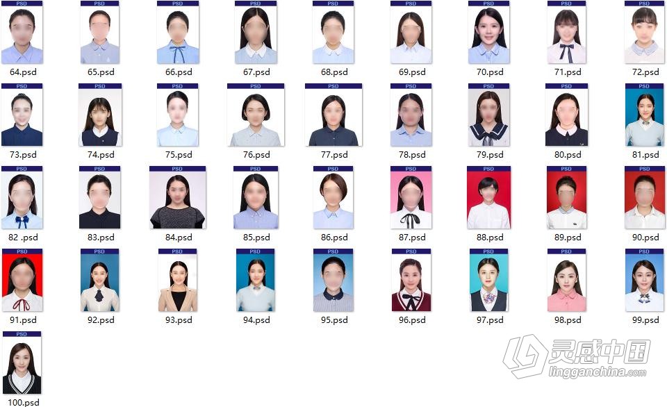 证件照服装素材-女士证件照西装西服工作服职业装素材女装服装素材392款  灵感中国网 www.lingganchina.com