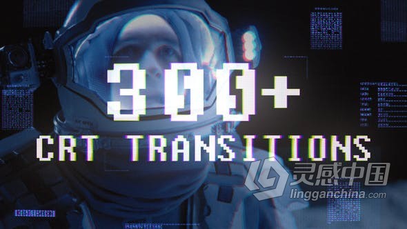 300多种CRT效果故障特效视频转场预设包AE模板脚本预设  灵感中国网 www.lingganchina.com