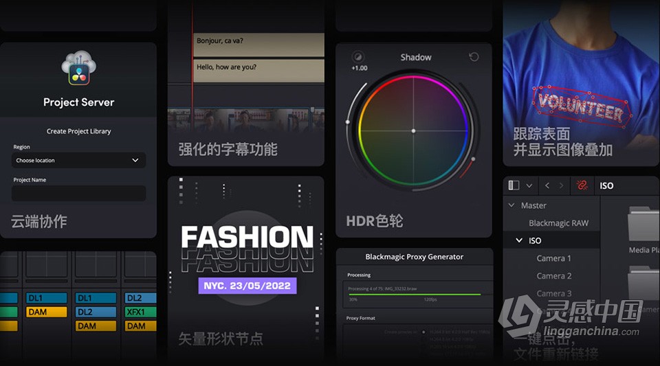 DaVinci Resolve Studio 18.1.3 for Mac 中文激活版 达芬奇视频调色剪辑软件下载  灵感中国网 www.lingganchina.com