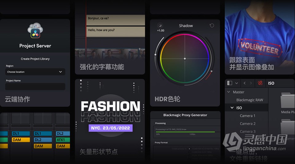 DaVinci Resolve Studio v18.0.2 for Mac 中文激活版 达芬奇视频调色剪辑软件下载  灵感中国社区 www.lingganchina.com