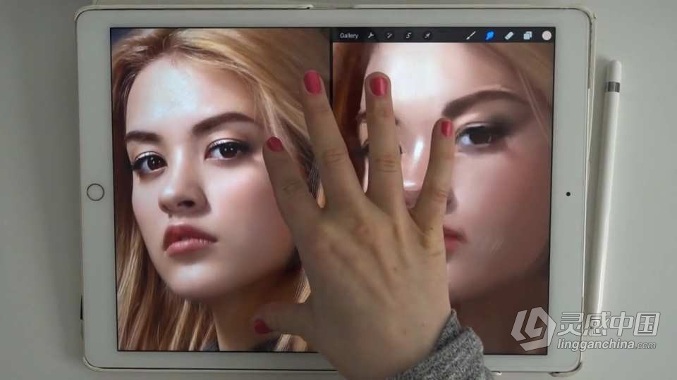IPad Pro和Procreate数字绘画技巧视频课程  灵感中国网 www.lingganchina.com