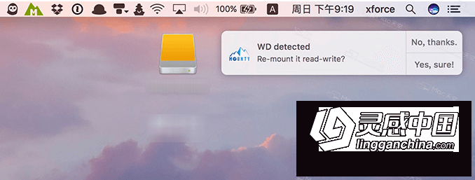 NTFS磁盘读写工具 Mounty 1.15 for Mac中文注册版免费下载  灵感中国网 www.lingganchina.com