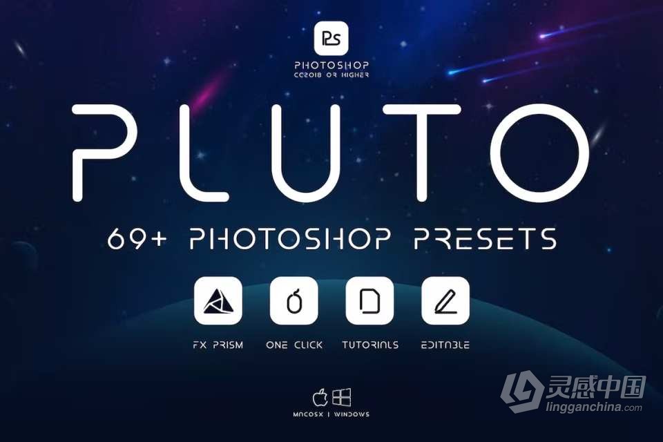 70种INS海滩阳光旅拍摄影照片氛围调色预设PS扩展插件 Pluto – 69+ Photoshop Presets Pack  灵感中国网 www.lingganchina.com