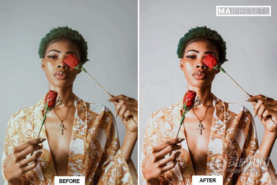 温暖肤色人像lr预设 10 DARK SKIN – Mobile &amp; Desktop Lightroom Presets  灵感中国网 www.lingganchina.com