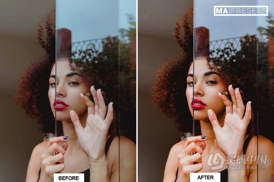 温暖肤色人像lr预设 10 DARK SKIN – Mobile &amp; Desktop Lightroom Presets  灵感中国网 www.lingganchina.com