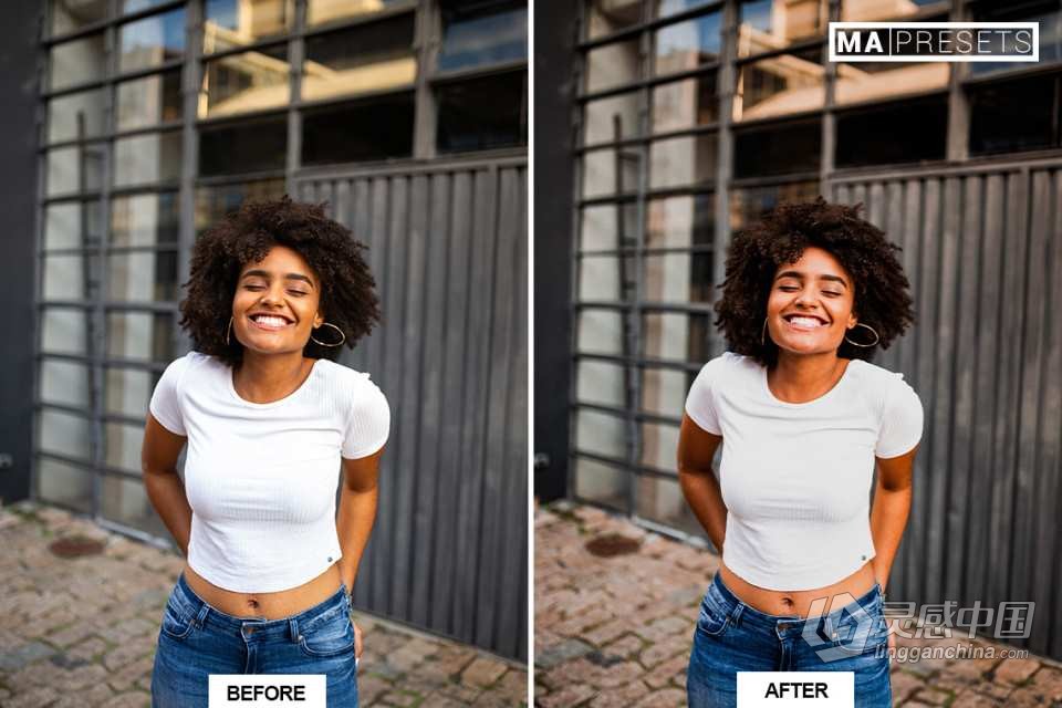温暖肤色人像lr预设 10 DARK SKIN – Mobile &amp; Desktop Lightroom Presets  灵感中国网 www.lingganchina.com