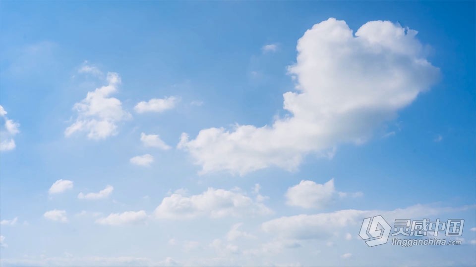 实拍视频素材-实拍自然风光蓝天白云延时摄影视频素材  灵感中国网 www.lingganchina.com