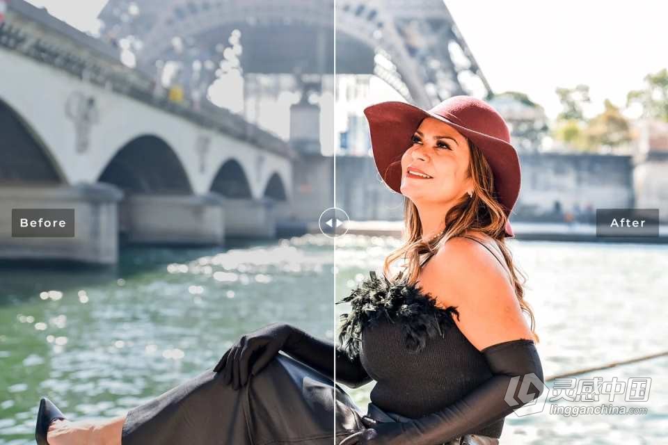 巴黎秋季人像后期调色Lightroom预设 Fall in Paris Pro Lightroom Presets  灵感中国网 www.lingganchina.com