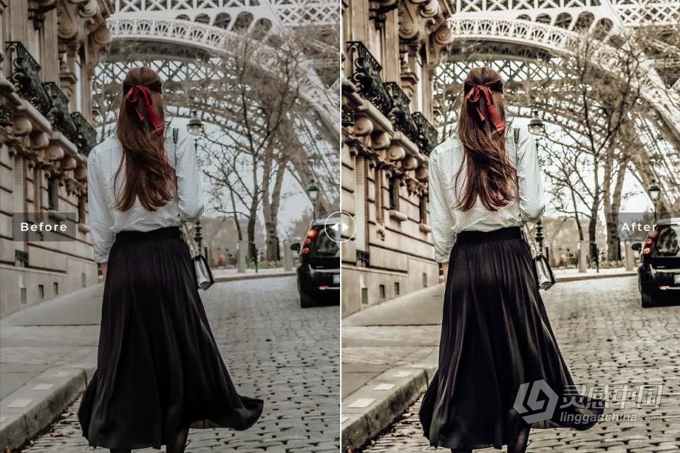 巴黎秋季人像后期调色Lightroom预设 Fall in Paris Pro Lightroom Presets  灵感中国网 www.lingganchina.com