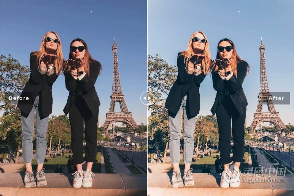 巴黎秋季人像后期调色Lightroom预设 Fall in Paris Pro Lightroom Presets  灵感中国网 www.lingganchina.com