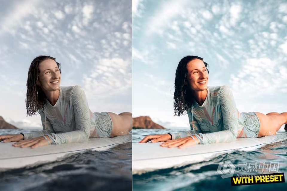 ARTA Presets- 冲浪运动人像Lightroom预设 Surfing Waves Lightroom Presets  灵感中国网 www.lingganchina.com