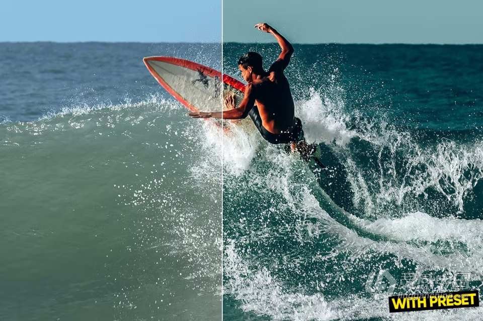 ARTA Presets- 冲浪运动人像Lightroom预设 Surfing Waves Lightroom Presets  灵感中国网 www.lingganchina.com