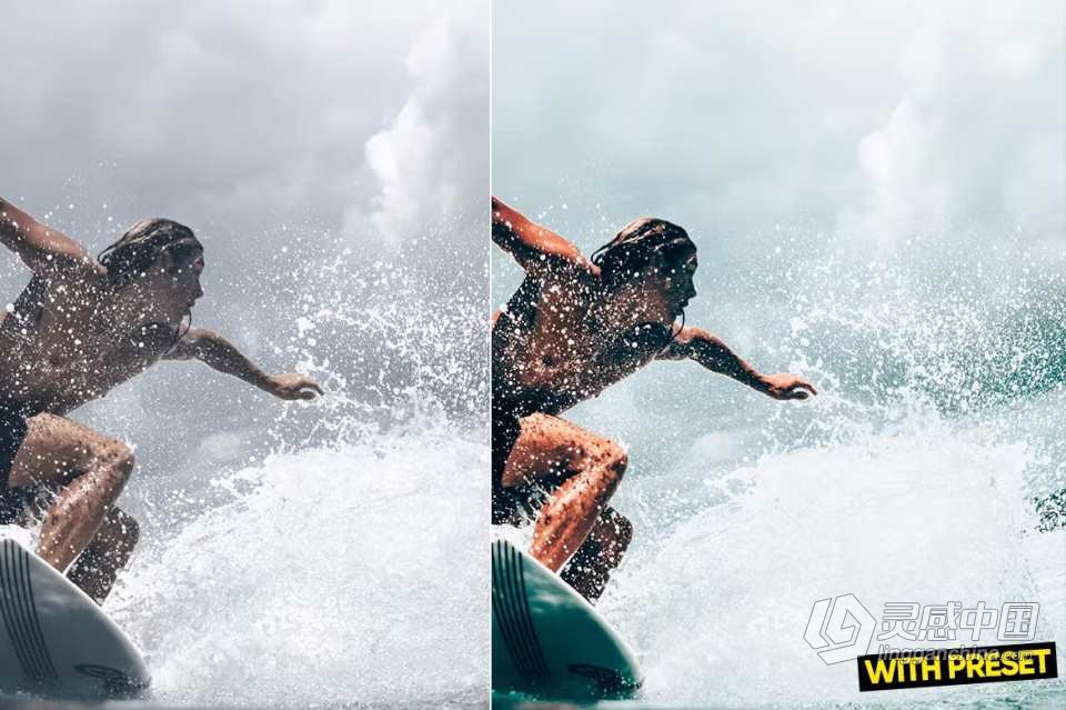 ARTA Presets- 冲浪运动人像Lightroom预设 Surfing Waves Lightroom Presets  灵感中国网 www.lingganchina.com