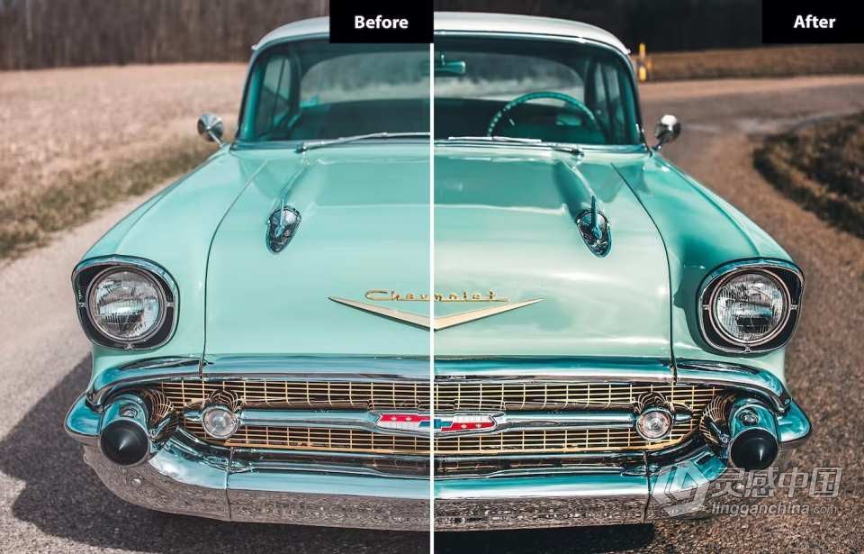 复古汽车后期调色Lightroom预设 9 Retro Automotive Lightroom Presets  灵感中国网 www.lingganchina.com