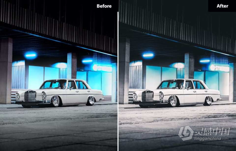 复古汽车后期调色Lightroom预设 9 Retro Automotive Lightroom Presets  灵感中国网 www.lingganchina.com