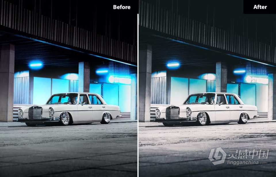 复古汽车后期调色Lightroom预设 9 Retro Automotive Lightroom Presets  灵感中国社区 www.lingganchina.com