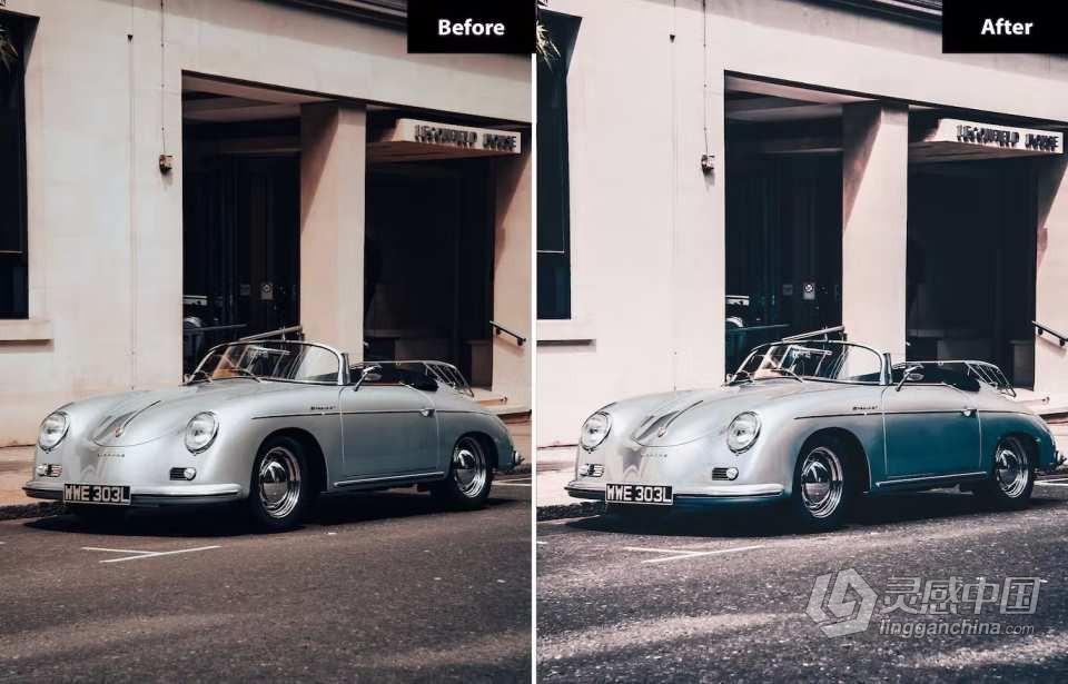 复古汽车后期调色Lightroom预设 9 Retro Automotive Lightroom Presets  灵感中国网 www.lingganchina.com
