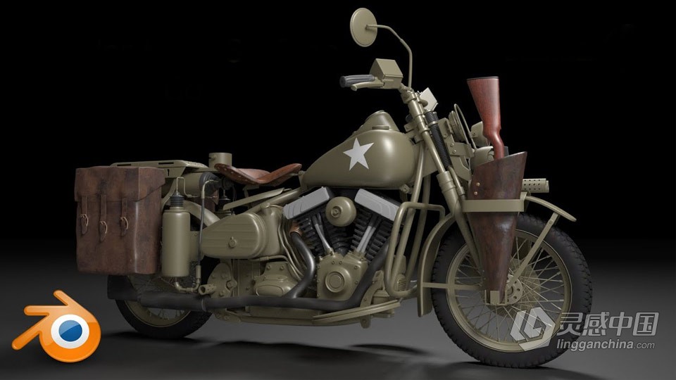 Blender美国队长摩托车完整制作视频教程 中文字幕  灵感中国网 www.lingganchina.com
