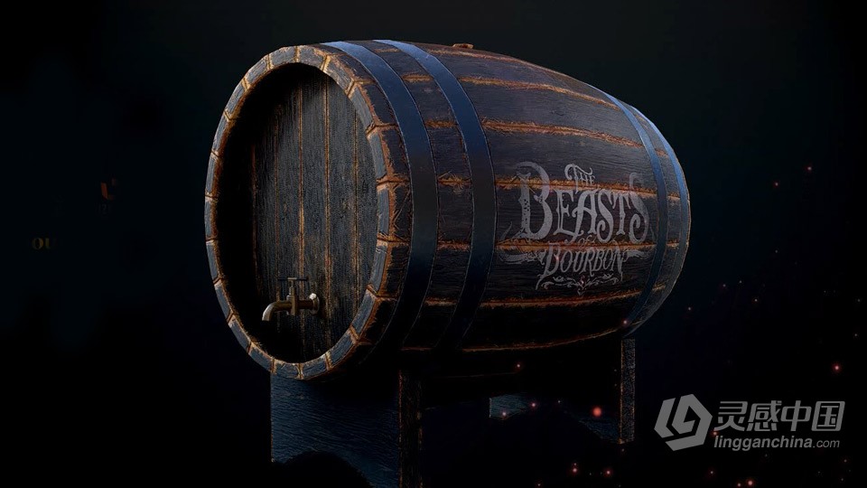 Blender旧木头完整实例制作流程视频课程 中文字幕  灵感中国网 www.lingganchina.com