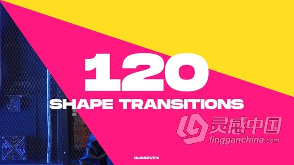 AE/PR模板-120 Shape Transitions实用图形形状视频转场  灵感中国网 www.lingganchina.com