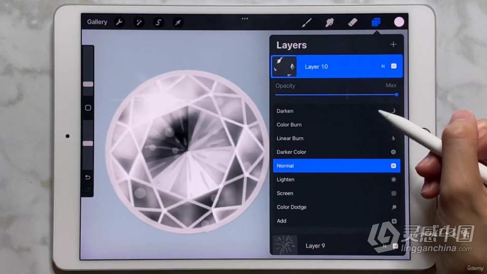 Procreate珠宝设计绘画技术训练视频课程  灵感中国社区 www.lingganchina.com