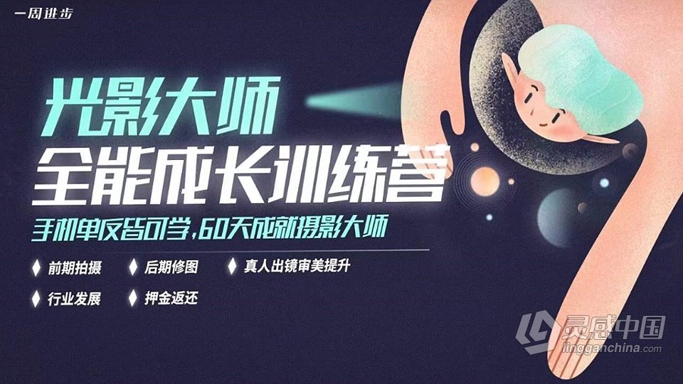 光影大师摄影前后期全能成长训练营中文教程，大小：4.9 GB，MP4格式，语言：中文。  灵感中国网 www.lingganchina.com