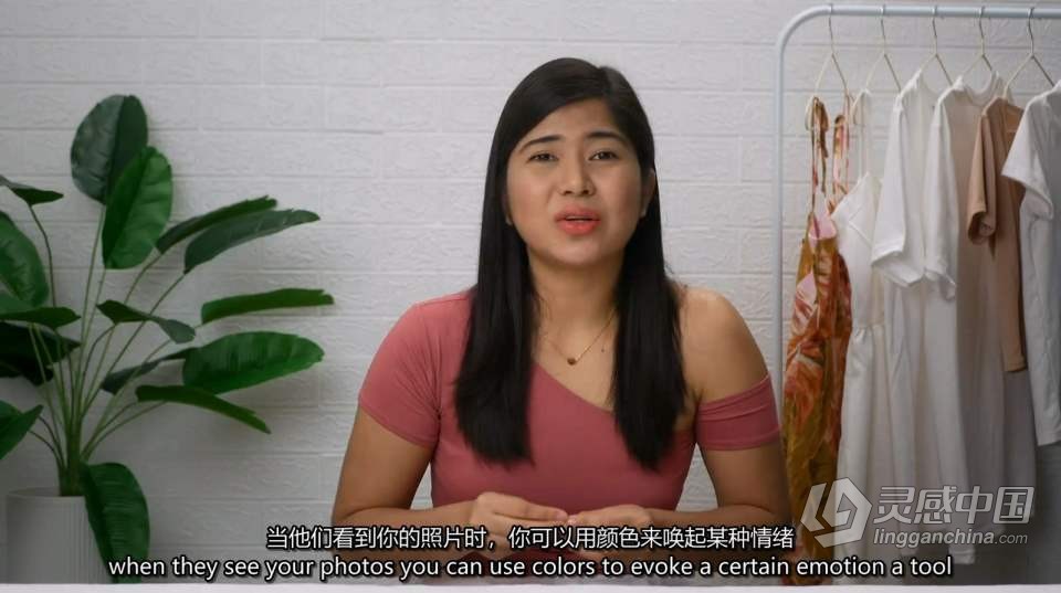 静物产品摄影-衣服服装静物产品平铺布光构图技巧 中英字幕  灵感中国网 www.lingganchina.com
