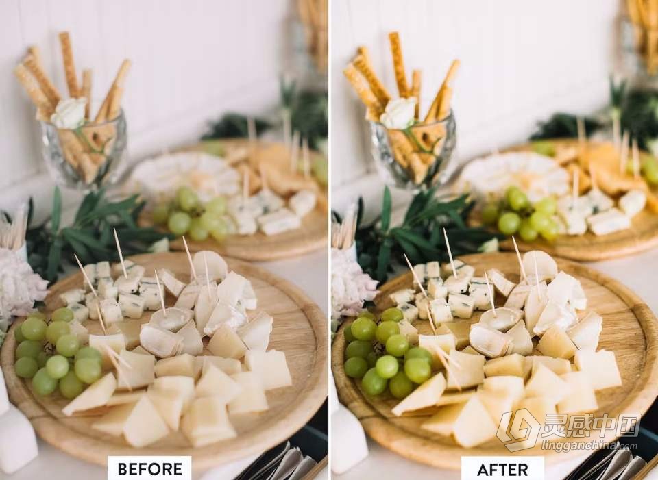 10个明亮胶片美食后期Lightroom预设 10 Bright Food Lightroom Presets  灵感中国网 www.lingganchina.com