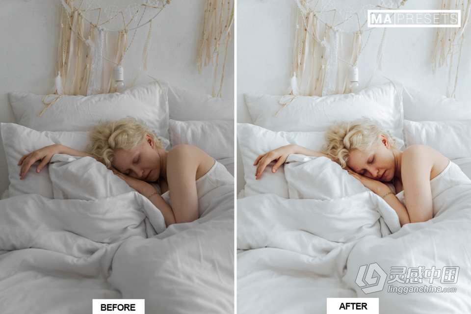 明亮通透干净的人像调色Lightroom预设10 PURE WHITE Lightroom Presets  灵感中国网 www.lingganchina.com