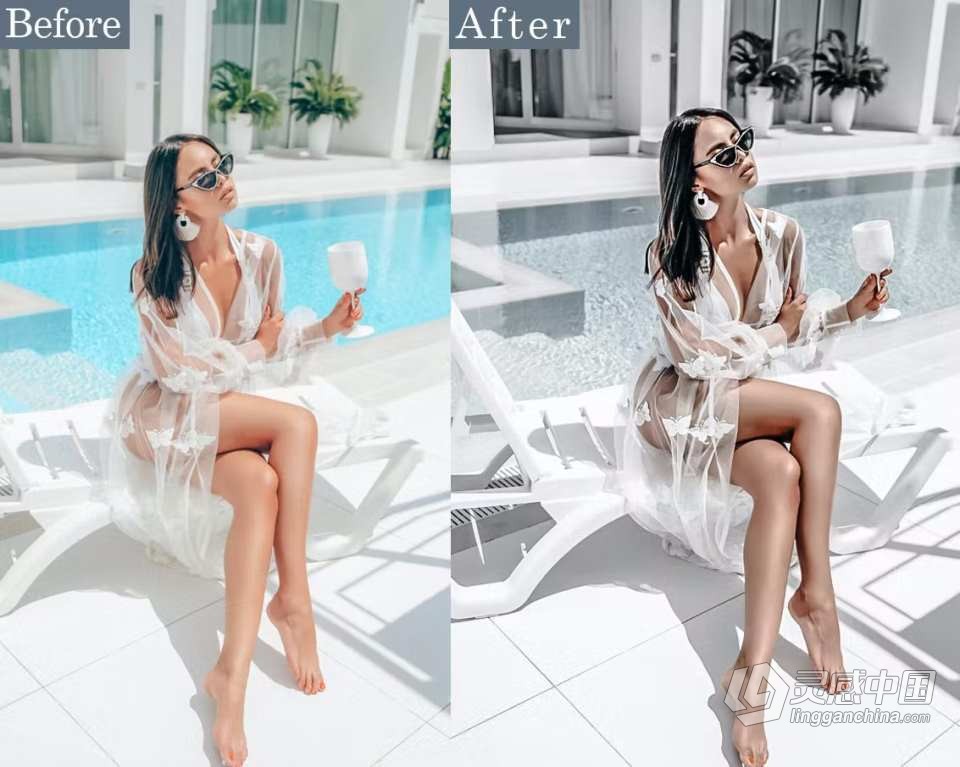 INS中性灰色时尚人像Lightroom预设 Grey Portrait Lightroom Presets  灵感中国网 www.lingganchina.com
