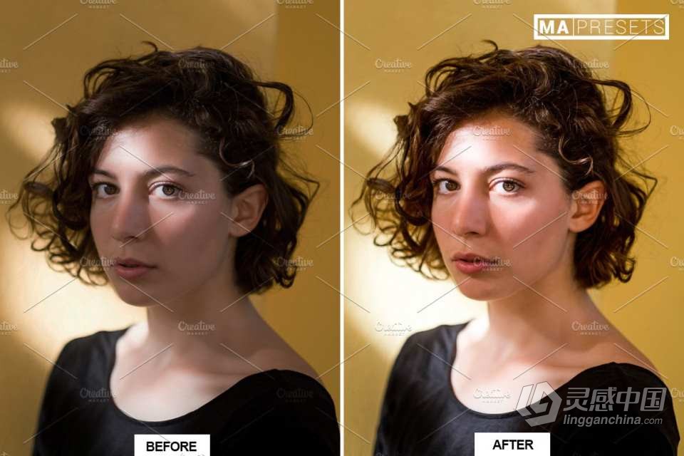 10个专业人像后期调色Lightroom预设 PORTRAIT PRO Lightroom Presets  灵感中国网 www.lingganchina.com