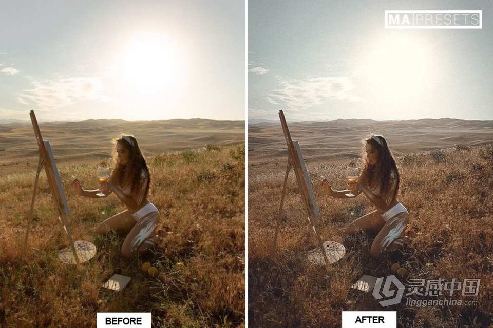 温暖复古情绪电影美学Lightroom预设10 RENAISSANCE Lightroom Presets  灵感中国网 www.lingganchina.com