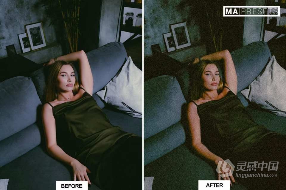 10个一次性电影胶片调色Lightroom预设 RETRO CREAM Lightroom Presets  灵感中国网 www.lingganchina.com