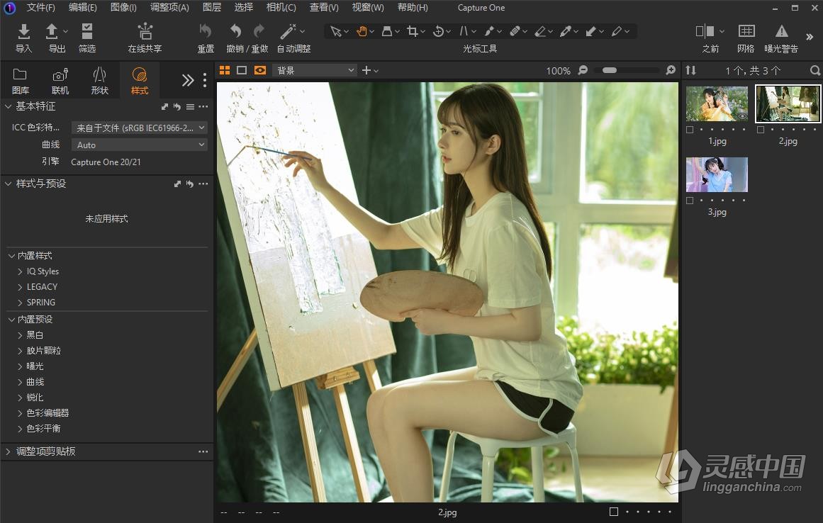 飞思软件RAW图像编辑软件 Capture One 23 Pro/Enterprise 16.2.1.1384 中文版 Win版本下载  灵感中国网 www.lingganchina.com