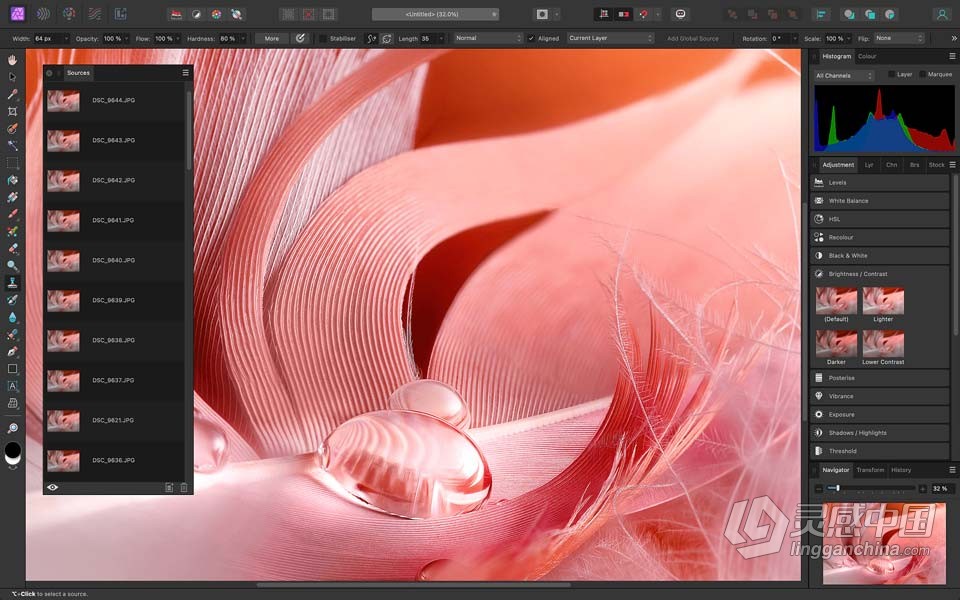 强大的图片编辑软件 Affinity Photo 2.0.3.1688 中文版 WIN版本下载  灵感中国网 www.lingganchina.com