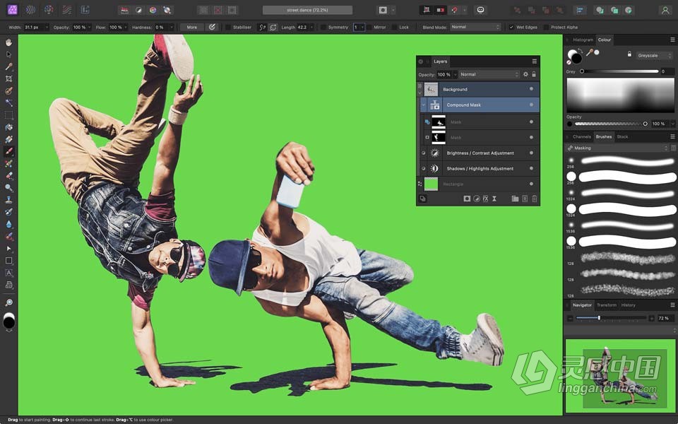 强大的图片编辑软件 Affinity Photo 2.0.3.1688 中文版 WIN版本下载  灵感中国网 www.lingganchina.com