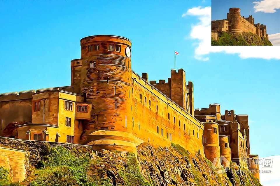 PS动作-数字照片人像转油画漫画手绘风格PS特效动作 Best Oil Paint Photoshop Action  灵感中国网 www.lingganchina.com