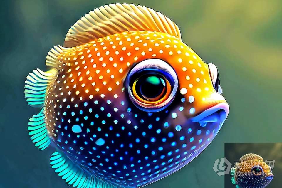 PS动作-数字照片人像转油画漫画手绘风格PS特效动作 Best Oil Paint Photoshop Action  灵感中国网 www.lingganchina.com