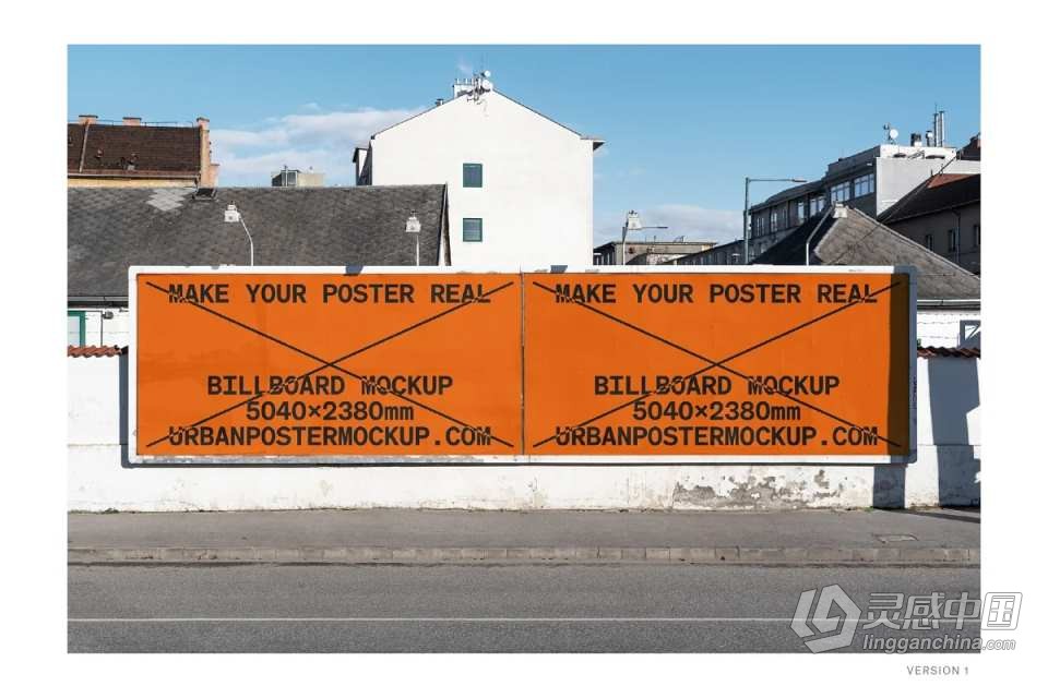 PS样机-20款城市街头户外广告牌品牌商业宣传展示海报样机 Billboard Mockup VOL.3  灵感中国网 www.lingganchina.com