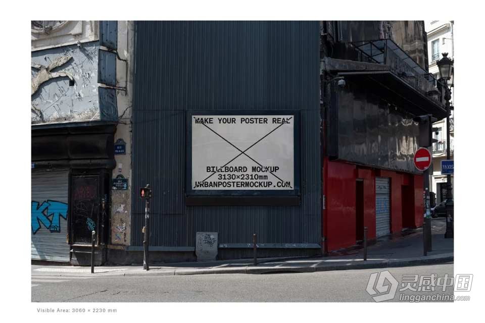 PS样机-20款城市街头户外广告牌品牌商业宣传展示海报样机 Billboard Mockup VOL.3  灵感中国网 www.lingganchina.com