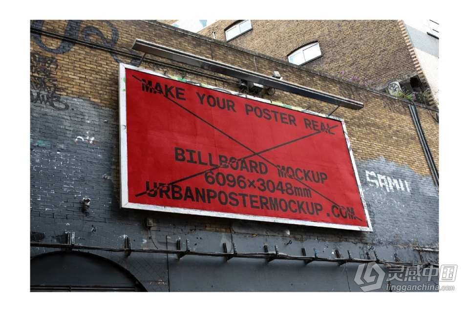 PS样机-20款城市街头户外广告牌品牌商业宣传展示海报样机 Billboard Mockup VOL.1  灵感中国网 www.lingganchina.com
