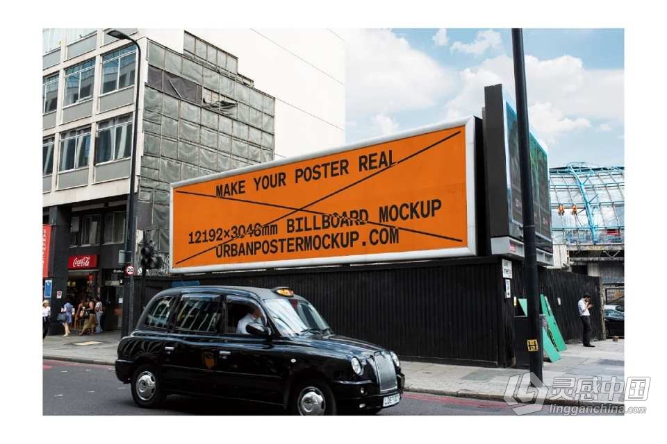 PS样机-20款城市街头户外广告牌品牌商业宣传展示海报样机 Billboard Mockup VOL.1  灵感中国网 www.lingganchina.com